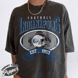 Indianapolis Football Heritage Feel Comfort Colors T-Shirt 159